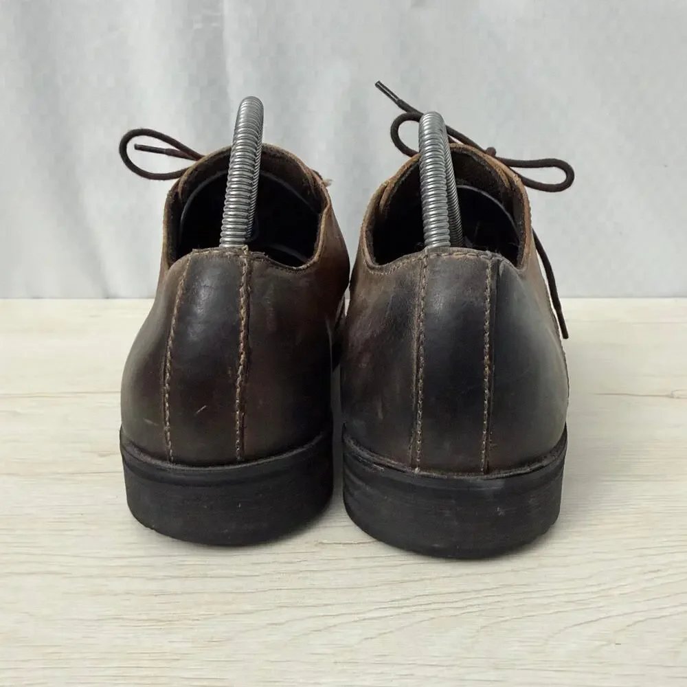 Bed Stu Shoes Mens Size 10.5 Wingtip Oxford Dress Brown Leather Distressed